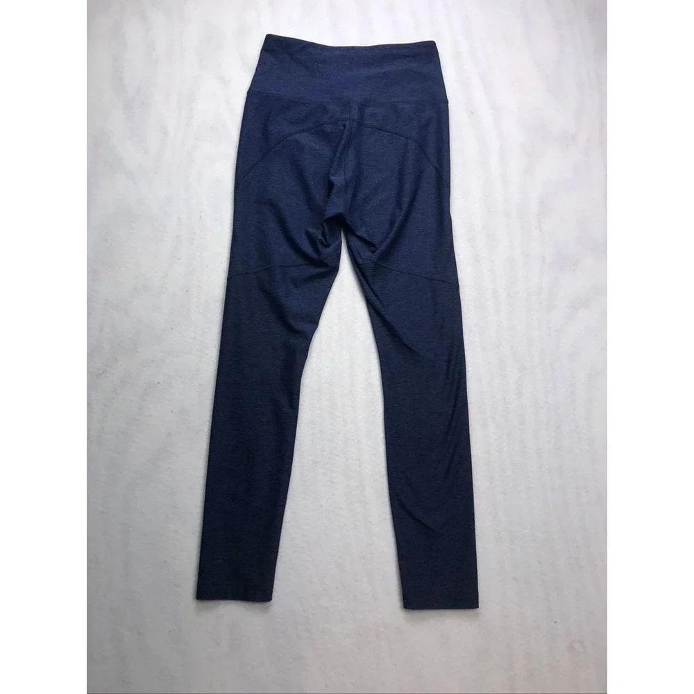 Outdoor Voices TechSweat High Waisted Leggings Navy Blue‎ Heathered Womens Small